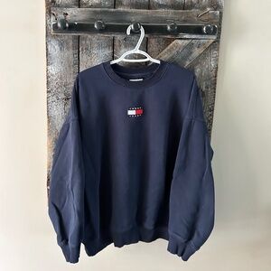 Men's Tommy Hilfiger Crewneck w/Centre Logo Navy Blue